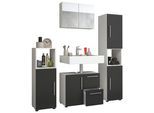 Badezimmer Flandu Weiß/Schwarz
