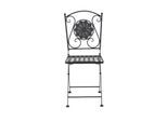 Gartenklappstuhl Mosaik ca. 39x88,5x49,5 cm Schwarz