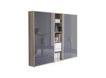 Aktenschrank Office Edition Sw Set 10 Eiche/Anthrazit