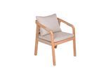 Gartensessel Holz Bogota ca. 59x75x64 cm Beige