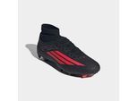 Fußballschuh ADIDAS PERFORMANCE "F50 LEAGUE, FESTE/GEMISCHTE BÖDEN, MID CUT", Damen, Gr. 42, core schwarz, lucid rot, core schwarz, Synthetik, Textil, Schuhe Fußballschuh, für viele verschiedene Böden geeignet