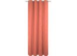 Vorhang ADAM "Uni Collection light" Gr. 1, orange, B:145cm H:145cm, Baumwolle (Bio-Baumwolle), Gardinen, aus 100% Bio-Baumwolle, Vorhang nach Wunschmaß