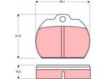 TRW Bremsbelagsatz, Scheibenbremse GDB591 vorne rechts links für SKODA VW SEAT AUDI 111698151D 111698151B
