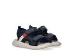 Sandale TOMMY HILFIGER, Mädchen, Gr. 28, blau, Synthetik, Textil, Schuhe Sandale, Trekkingsandale, Sommreschuh mit Klettverschluss