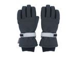 Thermohandschuhe MAXIMO, Kinder, Gr. 6, schwarz (anthrazit, schwarz), Stoff, Kunstfaser, mehrfarbig, Handschuhe, mit reflektierendem Verschluss, Fleecefutter, Strickbündchen