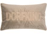 Dekokissen PAD "LETTERS", orange, taupe, schriftzug, B:50cm L:30cm, Obermaterial: 100% Polyester, Dekokissen_Sitzkissen_Kissenhüllen, farbige Keder, mit Schriftzug, verschiedene Größen