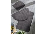 bonprix Getuftete Uni-Badematte mit hohem Flor, grau, Gr.80x150 cm, Badematte aus recyceltem Polyester