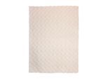 Teppich KAYOOM "Royal Glow 825", beige (creme), B:80cm H:30mm L:150cm, Polyester, Teppiche, Teppich, Auch in rund, Hochflor, Modernes Muster, Vegan