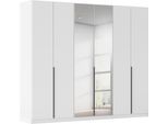 Drehtürenschrank OTTO HOME "Kleiderschrank Schrank Garderobe AGORDO mit Dekor- oder Hochglanzfront", weiß (alpinweiß), B:271cm H:229cm T:54cm, Holzwerkstoff, Schränke, Drehtürenschrank, durchdachte Innenausstattung, in 8 Breiten und 2 Höhen MADE IN GERMANY