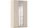 Drehtürenschrank OTTO HOME "Kleiderschrank Schrank Garderobe AGORDO mit Dekor- oder Hochglanzfront", beige (beige (champagner)), B:136cm H:229cm T:54cm, Holzwerkstoff, Schränke, Drehtürenschrank, durchdachte Innenausstattung, in 8 Breiten und 2 Höhen MADE IN GERMANY