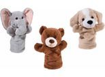 Handpuppe HEUNEC "Bär, Hund, Elefant", bunt, Puppen, Kinder, Polyester, Handpuppe