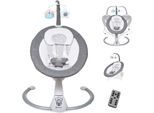 Babywippe BABYGO "Homey", Baby, grau, Aluminium, Polyester, Babywippen Babywippe, mit Schaukelbewegungen und Sound