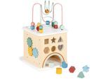 Motorikwürfel PINOLINO "Motorikwürfel Sanna", bunt, Motorikspielzeug, BabyB:25cm H:45cm T:25cm, Holz, Motorikwürfel, B:25cm H:45cm T:25cm