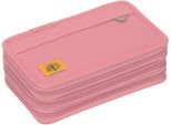 Federmäppchen LÄSSIG "Unique, Triple, Pink", Kinder, pink, Polyester, Schreibgeräteetuis Federmäppchen, Dreifach Mäppchen, aus recycelten PET-Flaschen
