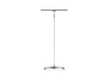 PAULMANN Schienensystem-Leuchten "URail Pendel Hildor 850lm 15W 3000K 230V Chrom matt", grau (chromfarben), 1, Ø 31cm H: 158cm, Leuchten, 3-Step-Dimmbar, Schienensystem-Leuchten