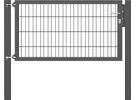 Zauneinzeltür ALBERTS "Flexo Plus", grau (anthrazit), B:150cm H:80cm, Stahl, Tore, Zauneinzeltür, anthrazit, verschiedene Abmessungen