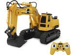 RC-Bagger JAMARA "S-Matic 2,4GHz", gelb, Fernlenkfahrzeuge, KinderB:21,5cm H:12cm T:35cm, RC-Bagger, B:21,5cm H:12cm T:35cm
