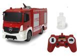 RC-LKW JAMARA "Feuerwehr TLF Mercedes-Benz Antos 1:26 - 2,4 GHz", rot, Fernlenkfahrzeuge, KinderB:10cm H:12cm T:29cm, RC-LKW, mit Spritzfunktion, B:10cm H:12cm T:29cm