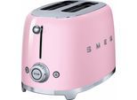 SMEG Toaster "TSF01PKEU", rosa, B:32,5cm H:19,8cm T:19,5cm, Toaster, Toaster