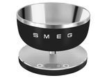 SMEG Küchenwaage "KSC01BLMWW", schwarz (schwarz, matt), B:20,5cm H:15cm, Küchenwaagen, Küchenwaage