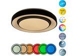 NÄVE LED Deckenleuchte "Monterey", schwarz, 1, 1 Stk., Leuchten, Deckenleuchte,weiß/schwarz,dimmbar per Fernbedienung,mit Farbwechsler, LED Deckenleuchte
