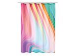 Duschvorhang KLEINE WOLKE "Vibes", bunt (multicolor), B:180cm H:200cm, Polyester, Duschvorhänge, Duschvorhang
