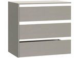 Inneneinteilung FORTE, grau (textilstruktur grau), B:83,5cm H:78,2cm T:52,7cm, Holzwerkstoff, Schrankinneneinteiler, Inneneinteilung, PEFC Zertifiziert