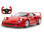 RC-Auto JAMARA "Deluxe Cars, Ferrari F40, 1:14, rot, 27MHz", rot, Fernlenkfahrzeuge, KinderB:15,2cm H:8,8cm T:32cm, RC-Auto, mit LED-Licht, B:15,2cm H:8,8cm T:32cm