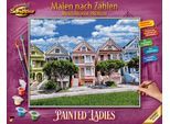 Malen nach Zahlen SCHIPPER "Meisterklasse Premium - Painted Ladies", bunt, Malvorlagen, KinderB:50cm H:40cm, Malen nach Zahlen, Made in Germany, B:50cm H:40cm
