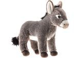 Kuscheltier HEUNEC "Streichelzoo, Esel", grau, Plüschfiguren, KinderH:25cm, Plüsch, Polyester, Kuscheltier, H:25cm