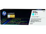 HP Tonerkartusche "HP original Toner 312 Größe A+X Farben: B/C/M/Y", blau (cyan), Tonerpatronen, Tonerkartusche