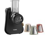 TEFAL Zerkleinerer "Eco Respect", schwarz, B:16cm H:28,2cm T:27cm, Zerkleinerer, Eco-Design, farblich codiertes Kegelsystem, platzsparend, MB77EN, Zerkleinerer