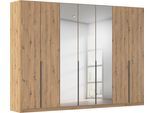 Drehtürenschrank OTTO HOME "Kleiderschrank Schrank Garderobe AGORDO mit Dekor- oder Hochglanzfront", braun (eiche artisan), B:315cm H:229cm T:54cm, Holzwerkstoff, Schränke, Drehtürenschrank, durchdachte Innenausstattung, in 8 Breiten und 2 Höhen MADE IN GERMANY