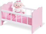 Puppenbett PINOLINO "Jasmin", rosa (weiß, rosa), Puppenmöbel, KinderB:29cm H:29cm T:50cm, MDF, Puppenbett, B:29cm H:29cm T:50cm