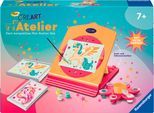 Malen nach Zahlen RAVENSBURGER "CreArt, Malen nach Zahlen - Neon Atelier Einhorn", bunt, Malvorlagen, Kinder, Pappe, Malen nach Zahlen, Made in Europe