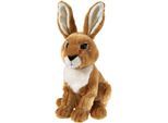 Kuscheltier HEUNEC "Bedrohte Tiere, Feldhase 24 cm", braun, Plüschfiguren, KinderH:24cm, Polyester, Kuscheltier, H:24cm