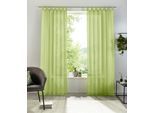 Gardine OTTO HOME "XANA" Gr. 1, grün, B:145cm H:145cm, Voile, Polyester, Gardinen, Gardine, Bestseller, einfarbig, 1 bzw. 2 Schals, pflegeleicht, preiswert
