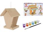 Kreativset EICHHORN "Outdoor Futterhaus", beige (natur), Kreativsets, KinderB:14cm H:24cm T:14cm, Holzwerkstoff, Kreativset, Zum Zusammenbauen und Bemalen; Made in Europe, B:14cm H:24cm T:14cm