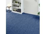 Teppichboden ANDIAMO "Milo, Nadelfilz, Gesamthöhe 2,5 mm, Made in Belgium", blau, B:200cm L:1.000cm, Polyester, Polypropylen (PP), Teppiche, Teppichboden, Uni Farben, Breite 100 cm oder 200 cm, Wohnzimmer, strapazierfähig