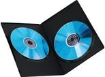 HAMA DVD-Hülle "DVD-Doppel-Leerhülle Slim, 25er-Pack, Schwarz, DVD Hülle", schwarz-weiß (schwarz), B:17cm H:14cm T:20cm, Hüllen, DVD-Hülle