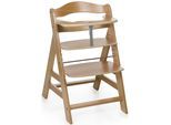Hochstuhl HAUCK "Alpha+", Kinder, Gr. B/H/T: 56cm x 77cm x 48cm, beige (natur), Baumwolle, Kunststoff, Massivholz, Polyester, Stahl, Stühle Hochstuhl
