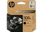 HP Tintenpatrone "HP original Patrone 308e EvoMore Black", schwarz, Tintenpatronen, 3 Probemonate gratis* drucken, Tintenpatrone