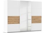 Schwebetürenschrank RAUCH "Kleiderschrank Schrank Garderobe Ankleide Schlafzimmerschrank CORTONA", weiß (alpinweiß, eiche artisan), B:271cm H:210cm T:62cm, Holzwerkstoff, Schränke, Schwebetürenschrank, inkl. Inneneinteilung, 2 Stoffboxen extra Einlegeböden MADE IN GERMANY