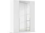 Drehtürenschrank OTTO HOME "Kleiderschrank Schrank Garderobe AGORDO mit Dekor- oder Hochglanzfront", weiß (alpinweiß), B:181cm H:229cm T:54cm, Holzwerkstoff, Schränke, Drehtürenschrank, durchdachte Innenausstattung, in 8 Breiten und 2 Höhen MADE IN GERMANY
