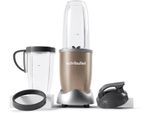 NUTRIBULLET Standmixer "Pro NB907CP - kompakter Mixer, 900W, 2 Mixbecher(700+925ml),Champagner", beige (champagner), B:14cm H:37,6cm T:14cm, Zerkleinerer, Drücken, drehen, mixen; starker Motor;Becher+Zubehör spülmaschinenfest, Standmixer