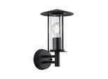 Außen-Wandleuchte PAULMANN "Classic IP44 173mm max. 15W 230V Dunkelgrau Metall, Glas", grau (dunkelgrau), H:31,5cm T:21cm Ø:17,3cm, Leuchten, Außen-Wandleuchte