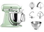 KITCHENAID Küchenmaschine "5KSM175PSEPT PISTAZIE", grün (pistazie), B:24cm H:36cm T:37cm, Küchenmaschinen, mit Zubehör im Wert von ca. 112,-€ UVP, Küchenmaschine