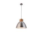 JUST LIGHT Pendelleuchte "SAMIA", silber (eisenfarben), 1, Ø 42cm H: 120cm, 1 Stk., Leuchten, ExklusiveE27, Pendelleuchte