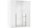 Drehtürenschrank OTTO HOME "Kleiderschrank Schrank Garderobe AGORDO mit Dekor- oder Hochglanzfront", weiß (alpinweiß, hochglanz weiß), B:181cm H:210cm T:54cm, Holzwerkstoff, Schränke, Drehtürenschrank, durchdachte Innenausstattung, in 8 Breiten und 2 Höhen MADE IN GERMANY