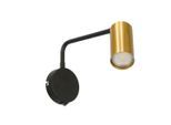Möbelix , Schwarz, Goldfarben , Metall , 31x15x9 cm , Beleuchtung, Innenleuchten, Wandleuchten, Wandleuchten